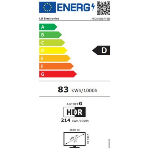 TV UHD LG 55QNED87T6B SMART